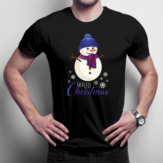 Merry Christmas - Schneemann - Herren t-shirt mit Aufdruck