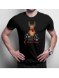 Merry Christmas - Rentier - Herren t-shirt mit Aufdruck
