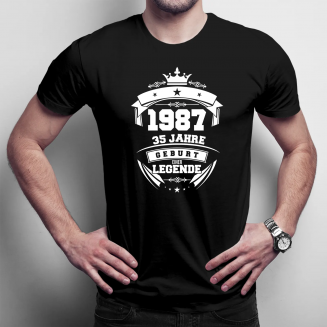 1987 Geburt einer Legende 35 Jahre! - Herren t-shirt mit Aufdruck