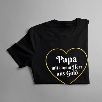 Papa mit einem Herz aus Gold