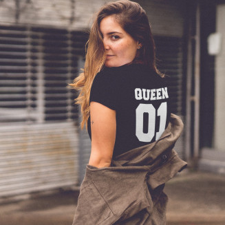 QUEEN 01 - Damen t-shirt mit Aufdruck