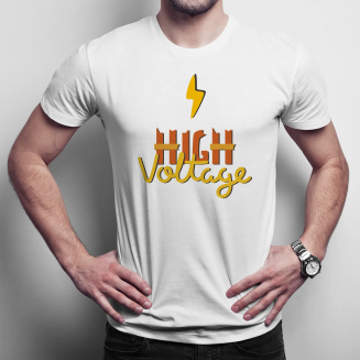 High voltage - Herren t-shirt mit Aufdruck