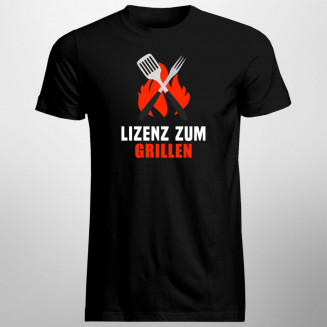 Lizenz zum Grillen - Herren t-shirt