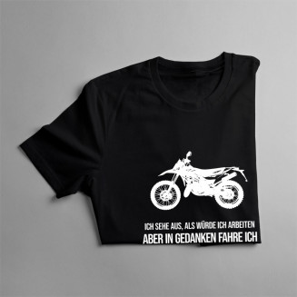 In Gedanken fahre ich Motocross - Herren t-shirt