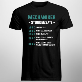 Mechaniker - Stundensatz - Herren t-shirt mit Aufdruck