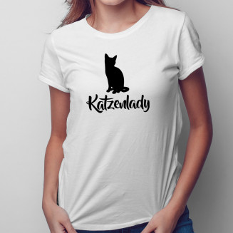 Katzenlady - damen t-shirt mit Aufdruck