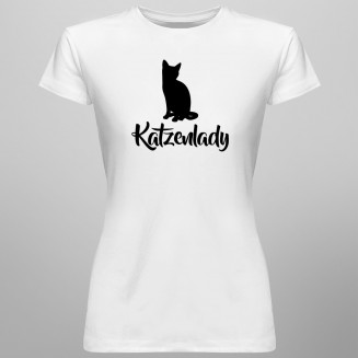 Katzenlady - damen t-shirt mit Aufdruck