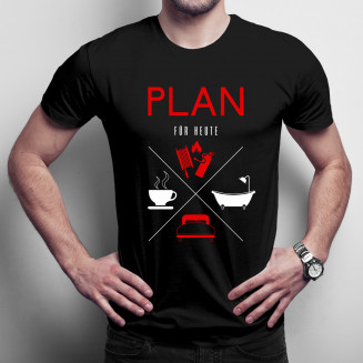 Plan für Heute - Feuerwehrmann - Herren t-shirt mit Aufdruck