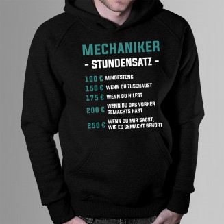 Mechaniker - Stundensatz - Herren-Sweatshirt mit Aufdruck