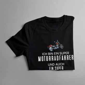 Ich bin ein super Motorradfahrer - Herren t-shirt mit Aufdruck