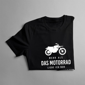 Mehr als das Motorrad liebe ich nur meinen Ehemann - Damen t-shirt mit Aufdruck