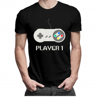 Player 1 v1 - Herren t-shirt mit Aufdruck