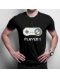 Player 1 v1 - Herren t-shirt mit Aufdruck
