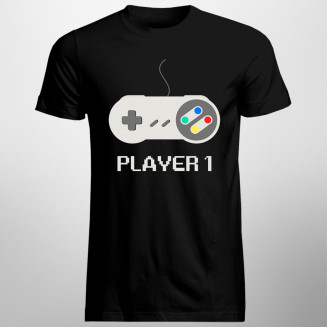 Player 1 v1 - Herren t-shirt mit Aufdruck