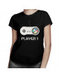 Player 1 v1  - Damen t-shirt mit Aufdruck
