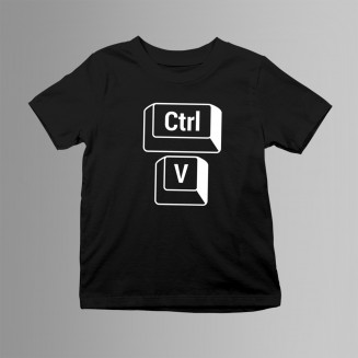Ctrl+V - Für Tochter - Kinder t-shirt mit Aufdruck