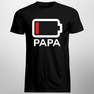 Batterie - Papa - Herren t-shirt mit Aufdruck