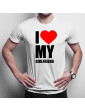 I love my girlfriend - Herren t-shirt mit Aufdruck