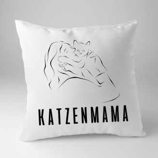 Katzenmama - Kissen Mit Aufdruck