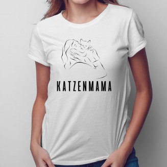 Katzenmama - Damen t-shirt mit Aufdruck
